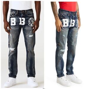 Billionaire Boys Club Blue Relaxed MIND JEAN Jeans Subtle Fading Smart Fit